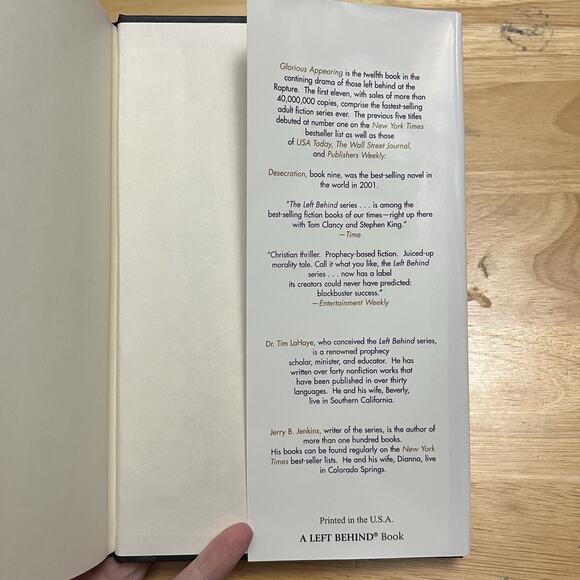 Left Behind Series Hardcover Book 12 Glorious Appearing Tim LaHaye Jerry Jenkins - Picture 5 of 7